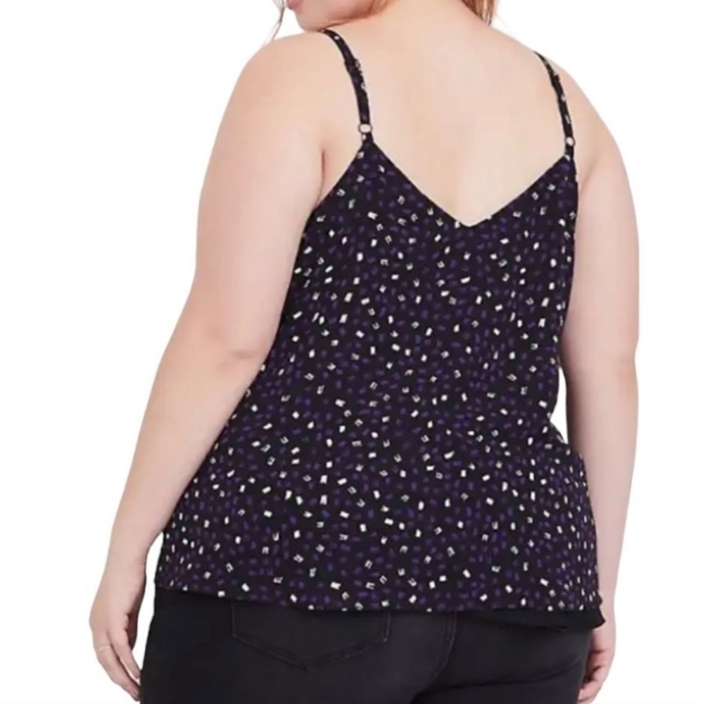 TORRID Tiny Hearts Sophie Chiffon Double Layer Swing Cami - Picture 3 of 3